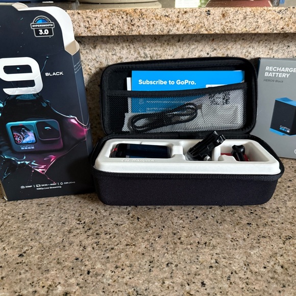 GoPro HERO9 Black with Rechargeable Battery - Picture 1 of 6